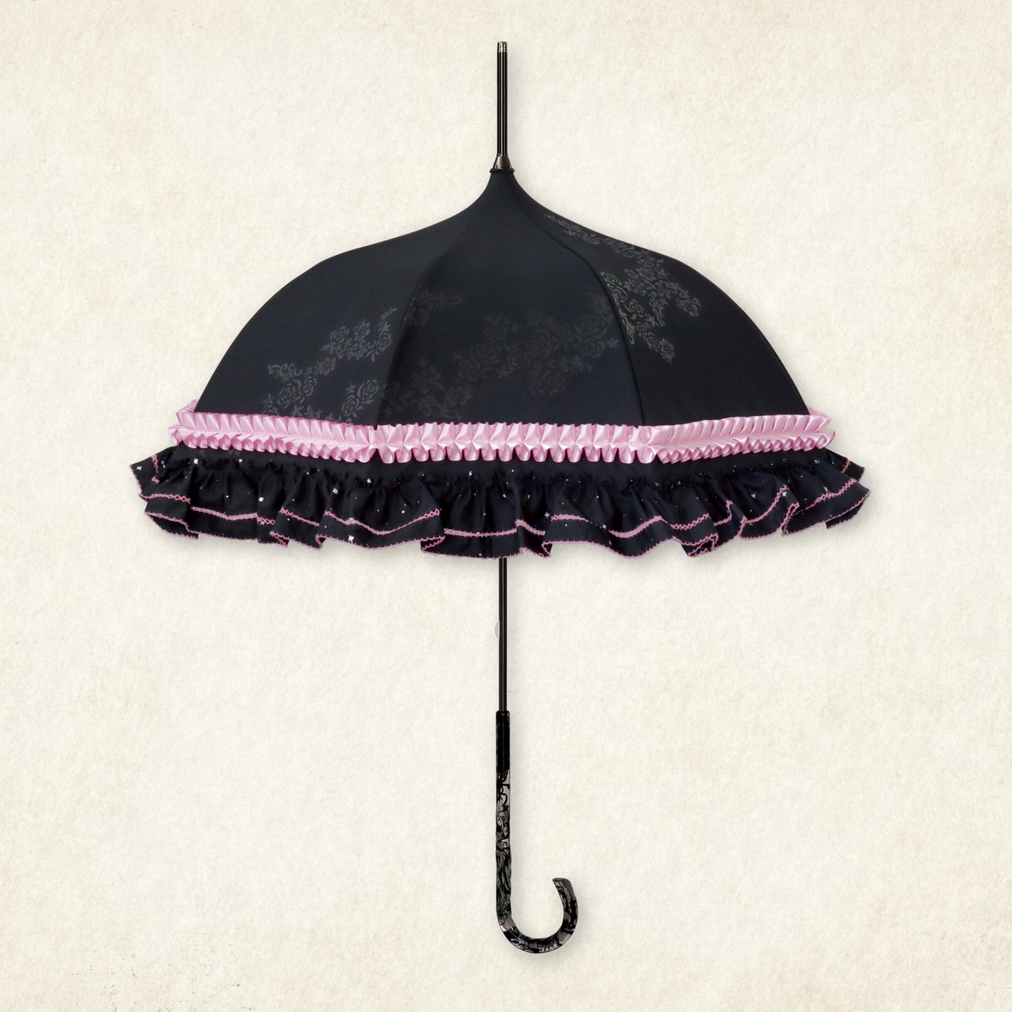超探偵事件簿 レインコード×アプレビュート 死に神ちゃんver. - パゴダ 1級遮光 晴雨兼用 日傘 UVカット 長傘 フリル