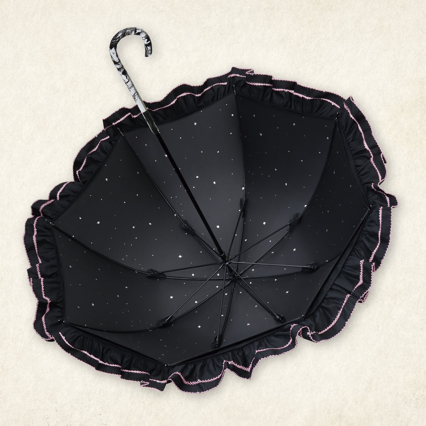 超探偵事件簿 レインコード×アプレビュート 死に神ちゃんver. - パゴダ 1級遮光 晴雨兼用 日傘 UVカット 長傘 フリル