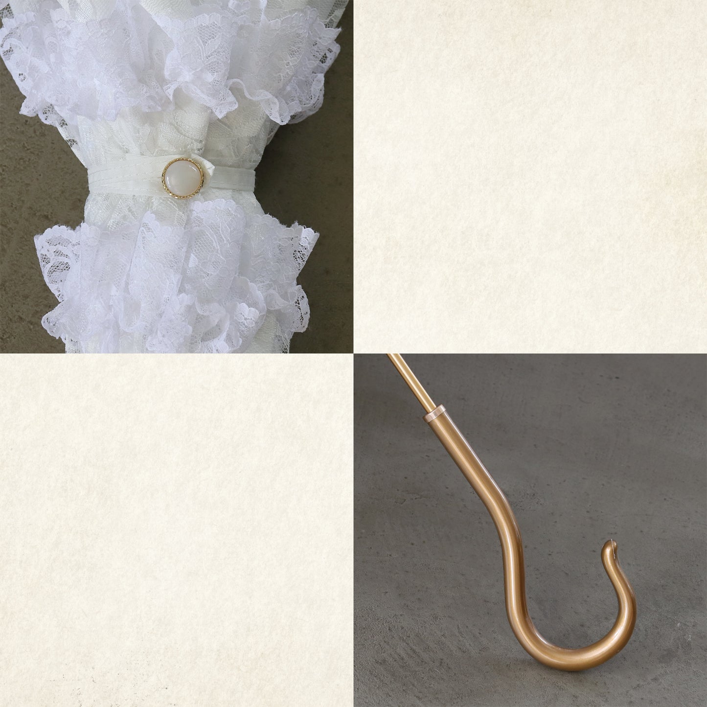 Chalmiere×Apleberuteコラボパラソル フェアリー・シンフォニー - パゴダ 日傘 UVカット ショート丈 フリル レース