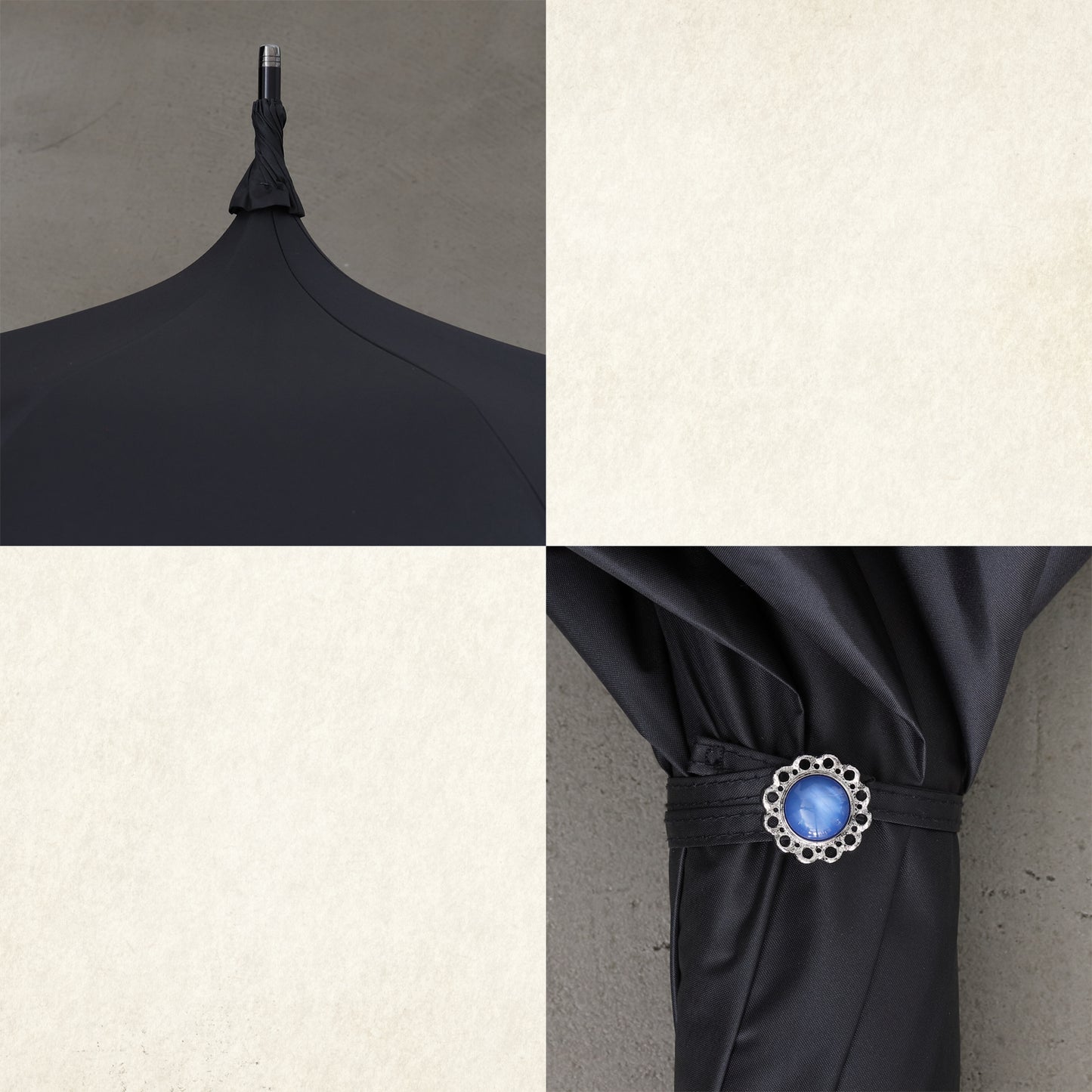 première-étoile (プルミエール エトワール) - パゴダ 1級遮光 晴雨兼用 雨傘 UVカット 長傘 フリル