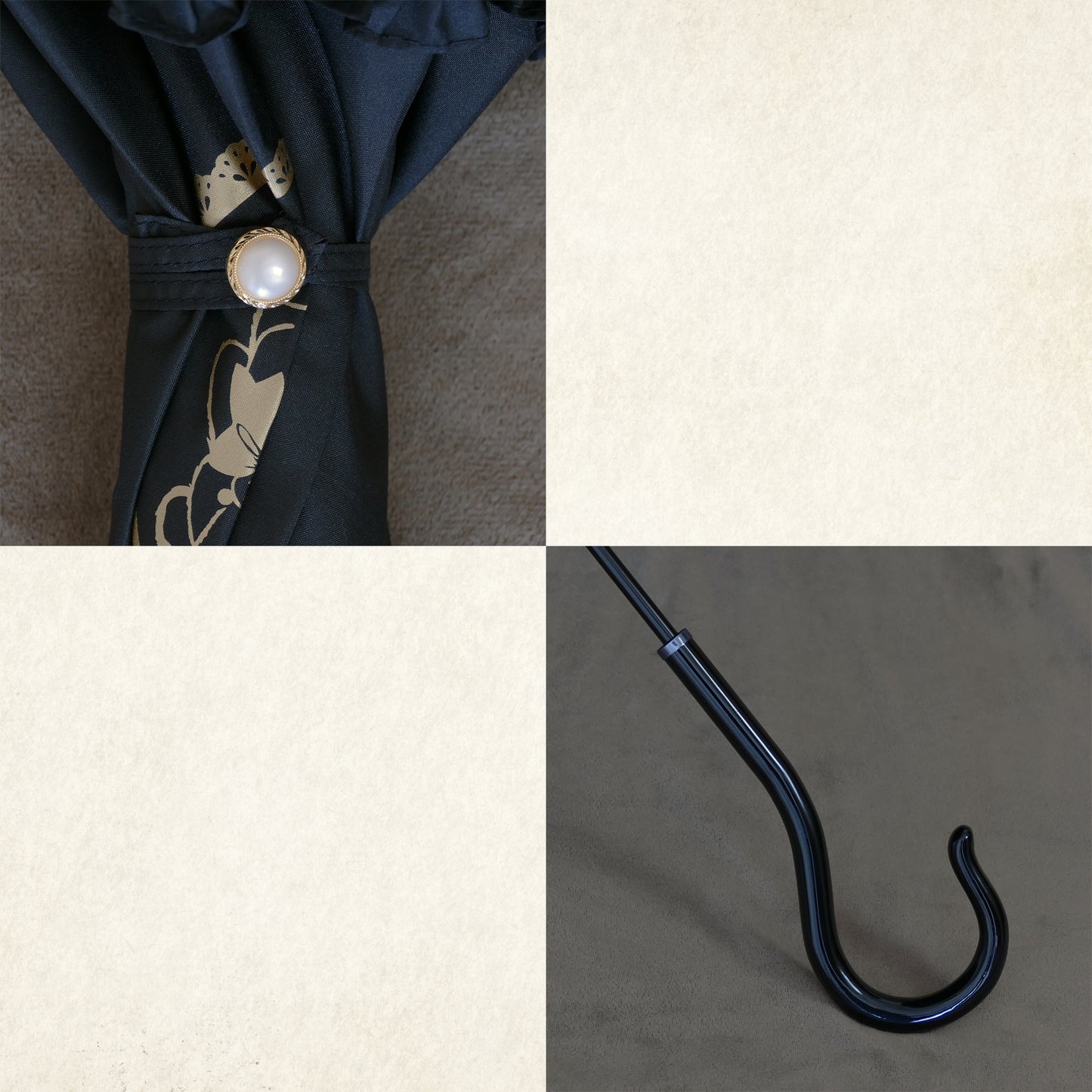 Chalmiere × Apleberute コラボ / クマさんフリルパゴタ傘 - パゴダ 雨傘 UVカット 長傘 フリル