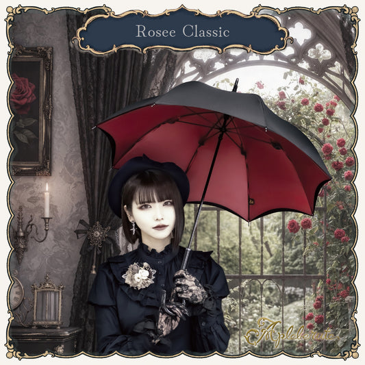 rosee-classic (ロゼ クラシック) - パゴダ 1級遮光 晴雨兼用 雨傘 UVカット 長傘 ショート丈