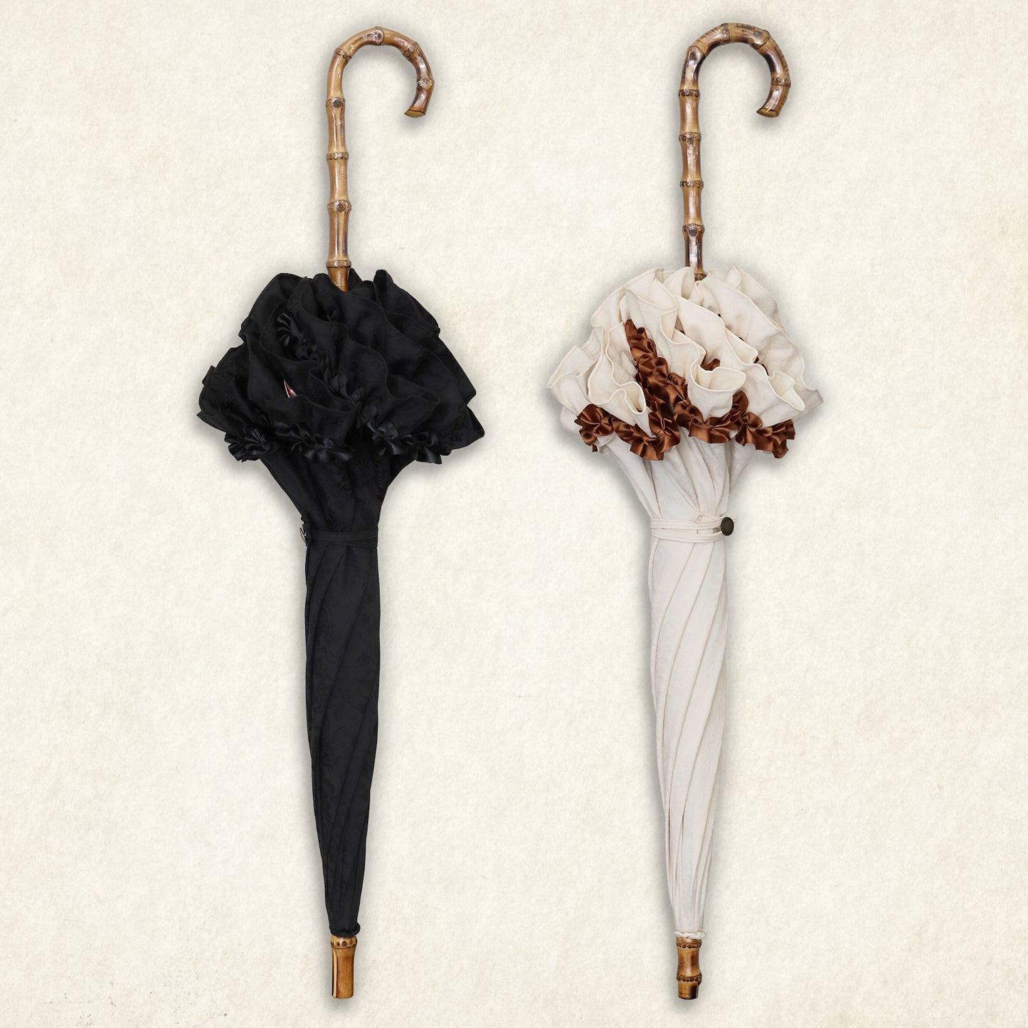 roseto-dormiente(眠る薔薇園) - パゴダ 晴雨兼用 日傘 UVカット フリル