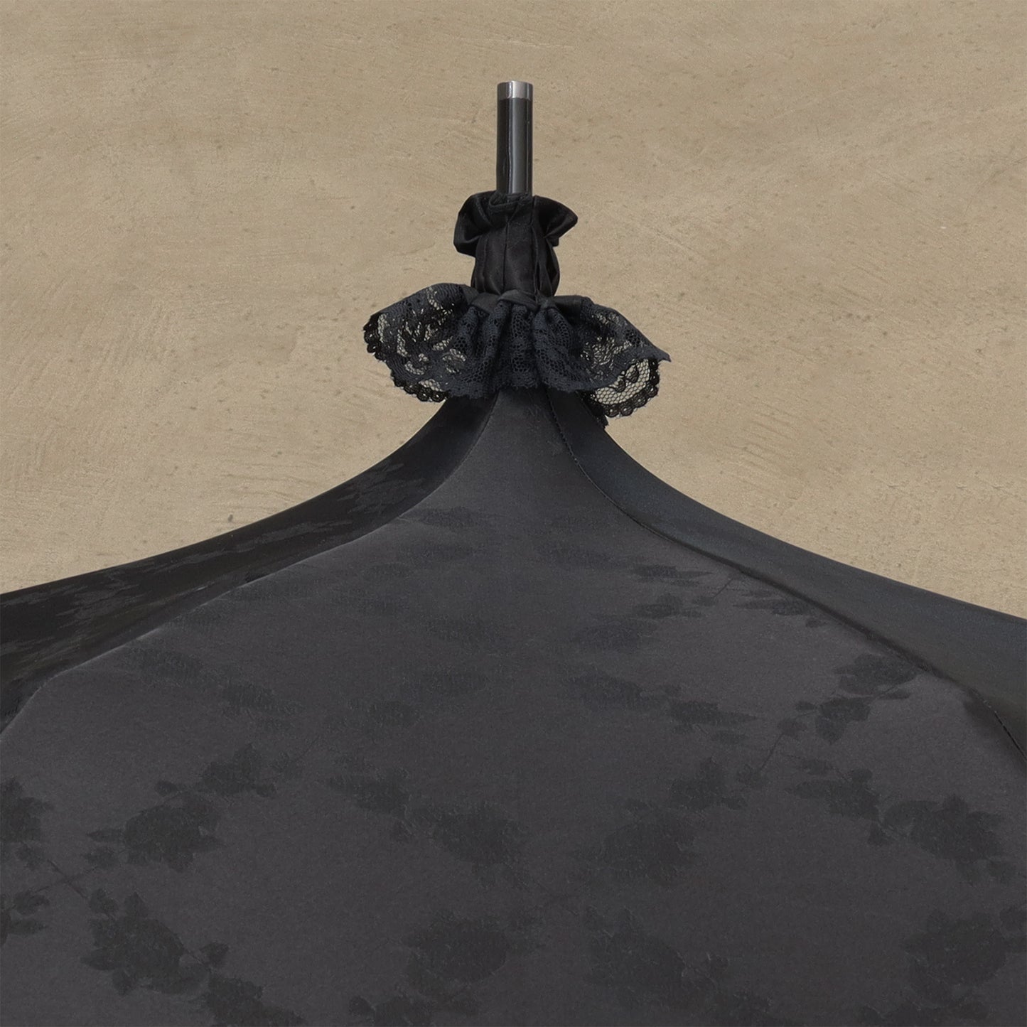 petit-rose-carreaux (プチ ローズ カロー) - パゴダ 1級遮光 折りたたみ日傘 晴雨兼用 UVカット フリル