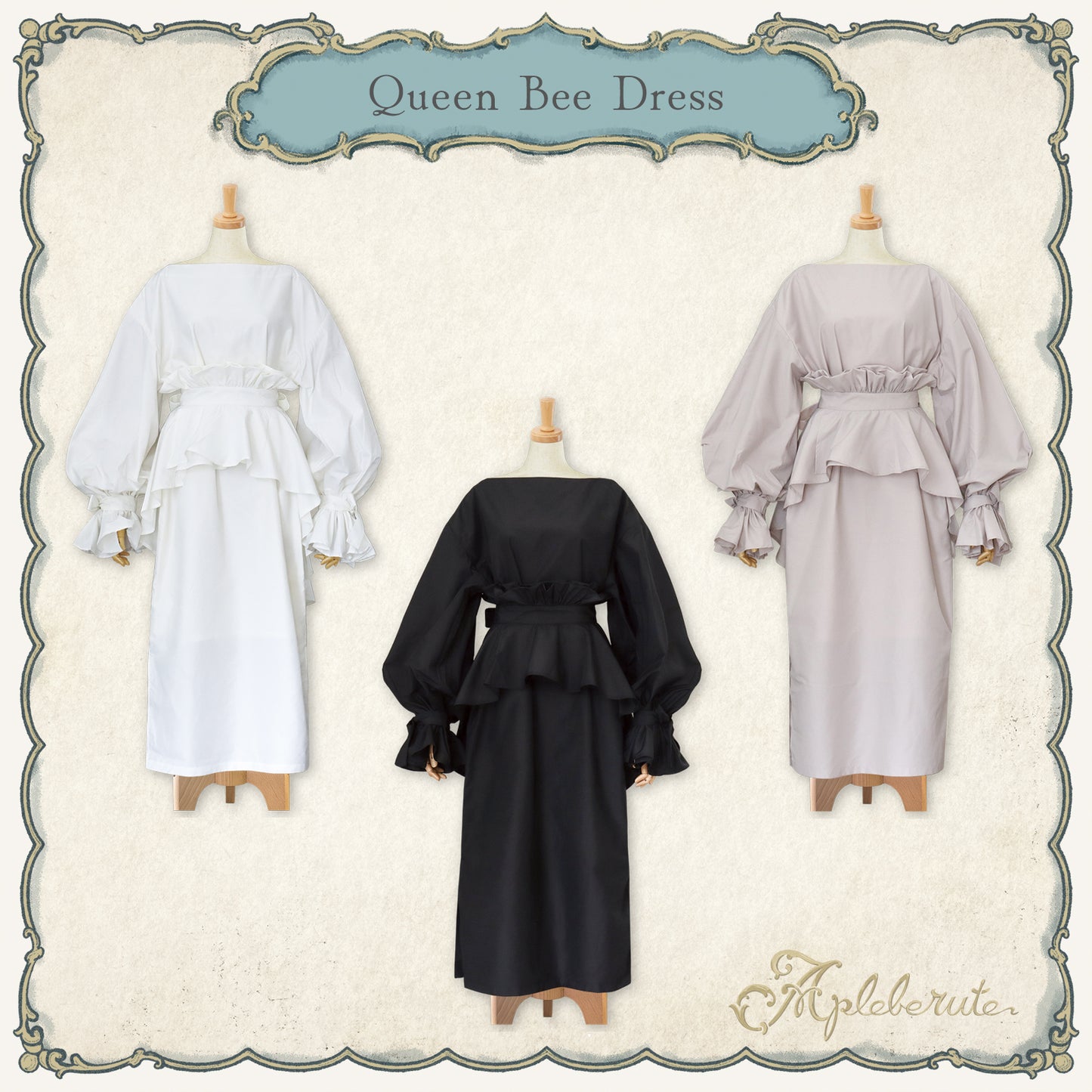 【30%OFF】queen-bee-dress (クイーン ビー ドレス) - ワンピース 巻きスカート アンサンブル
