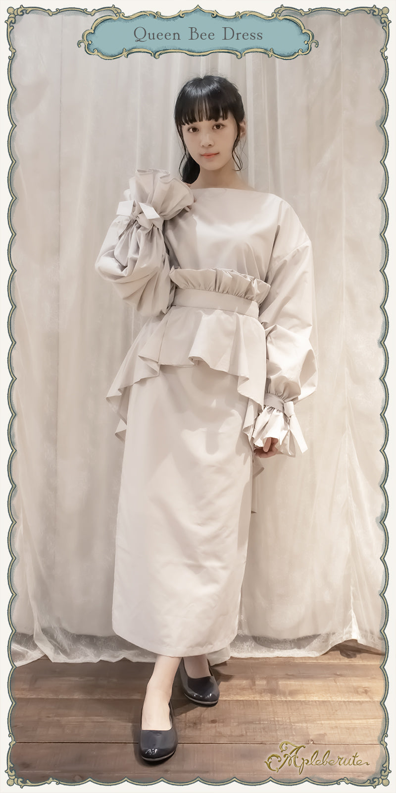 【30%OFF】queen-bee-dress (クイーン ビー ドレス) - ワンピース 巻きスカート アンサンブル