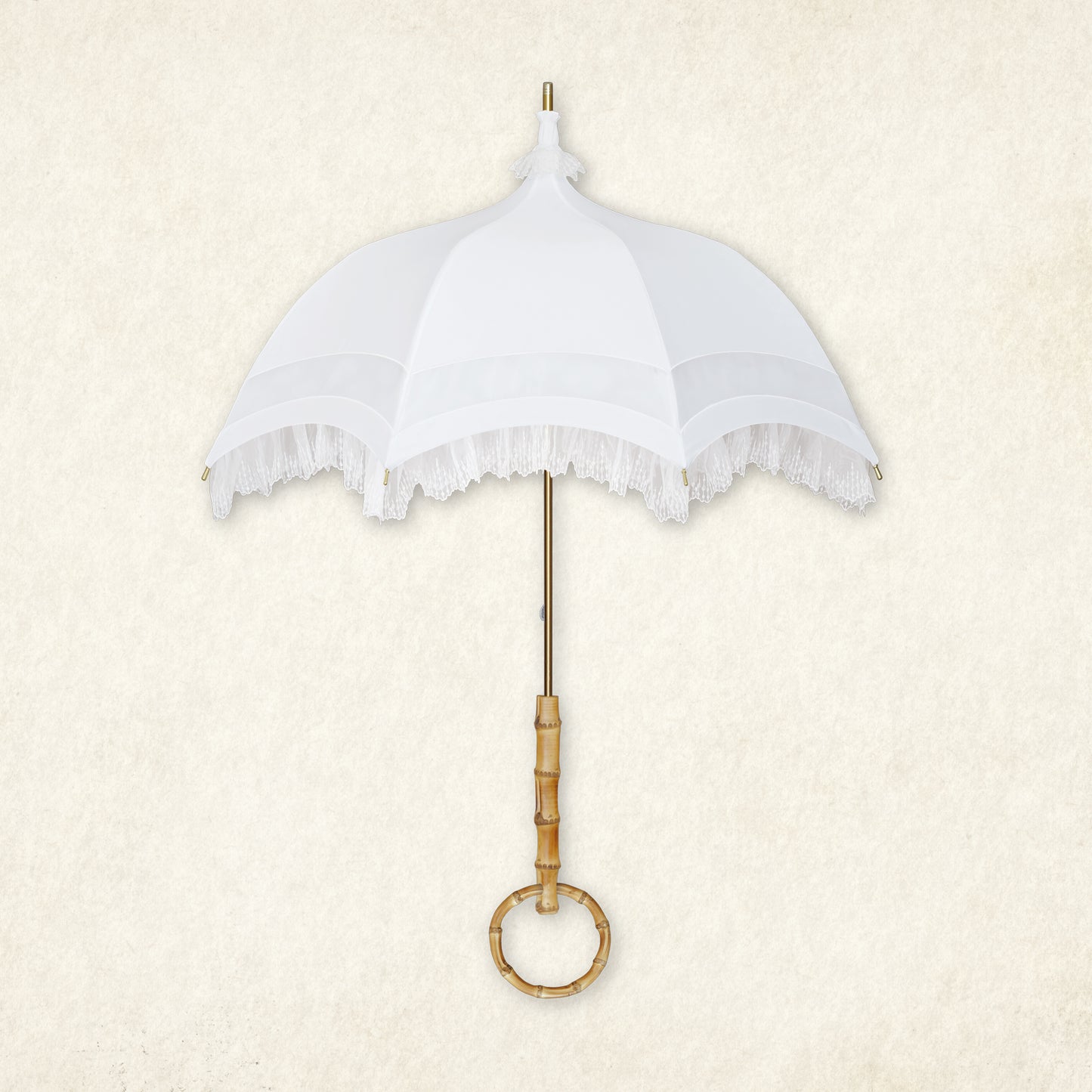 【受注生産予約】arboralis-laponia (アルボラリス ラポニア) - パゴダ 1級遮光 日傘 晴雨兼用 UVカット ショート丈 フリル レース