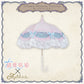 【予約商品】Twinkle Blossom Princess ～桜と空のきらめき～ - パゴダ 日傘 UVカット ショート丈 フリル レース