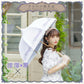 【予約商品】すみれの散歩道〜La Promenade des Violettes〜 - パゴダ 1級遮光 日傘 晴雨兼用 UVカット ショート丈 竹製 木製