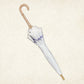 【予約商品】すみれの散歩道〜La Promenade des Violettes〜 - パゴダ 1級遮光 日傘 晴雨兼用 UVカット ショート丈 竹製 木製