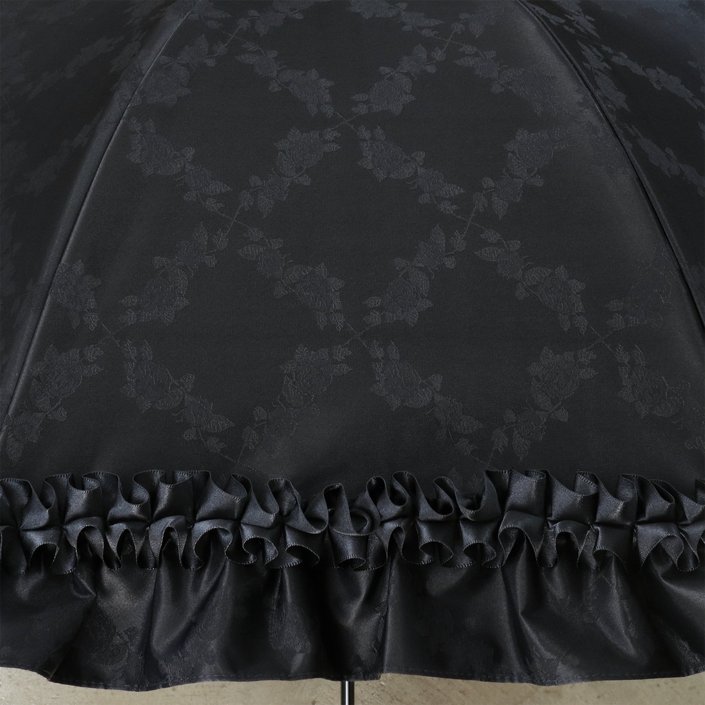 【New】roseto-dormienteⅡ(眠る薔薇園Ⅱ) - 1級遮光 晴雨兼用 日傘 UVカット フリル