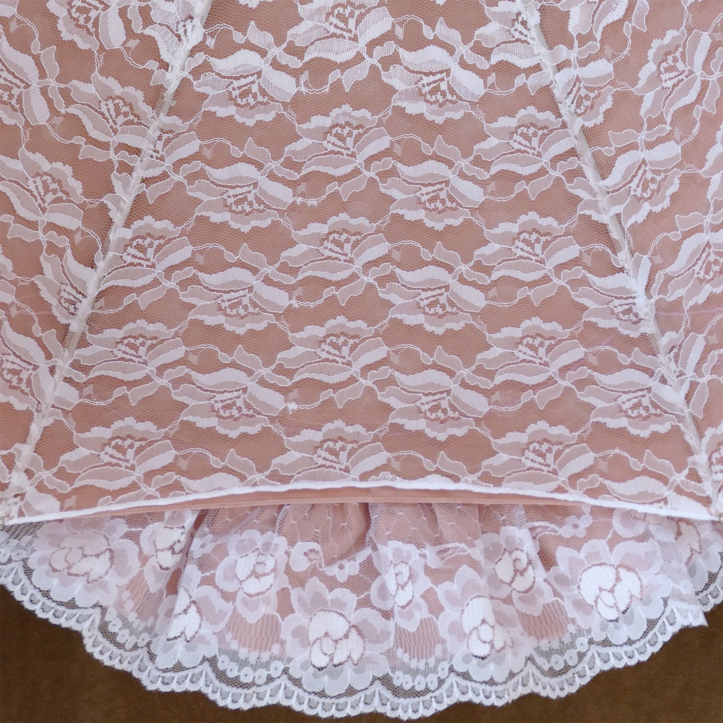 【予約商品】夢紡ぐロゼット〜7つの旋律〜 - パゴダ 日傘 晴雨兼用 UVカット ショート丈 フリル レース ジャカード 薔薇