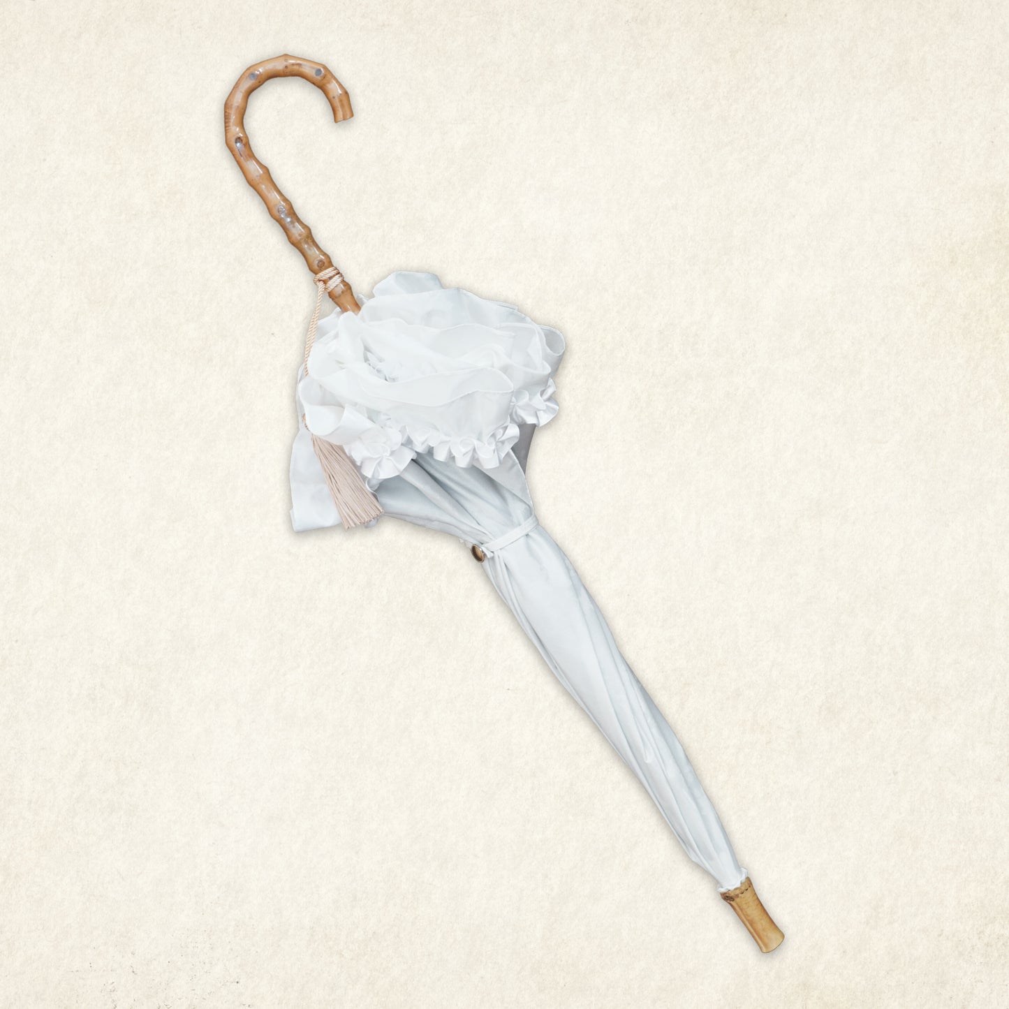 roseto-dormienteⅢ(眠る薔薇園Ⅲ) - パゴダ 晴雨兼用 日傘 UVカット フリル