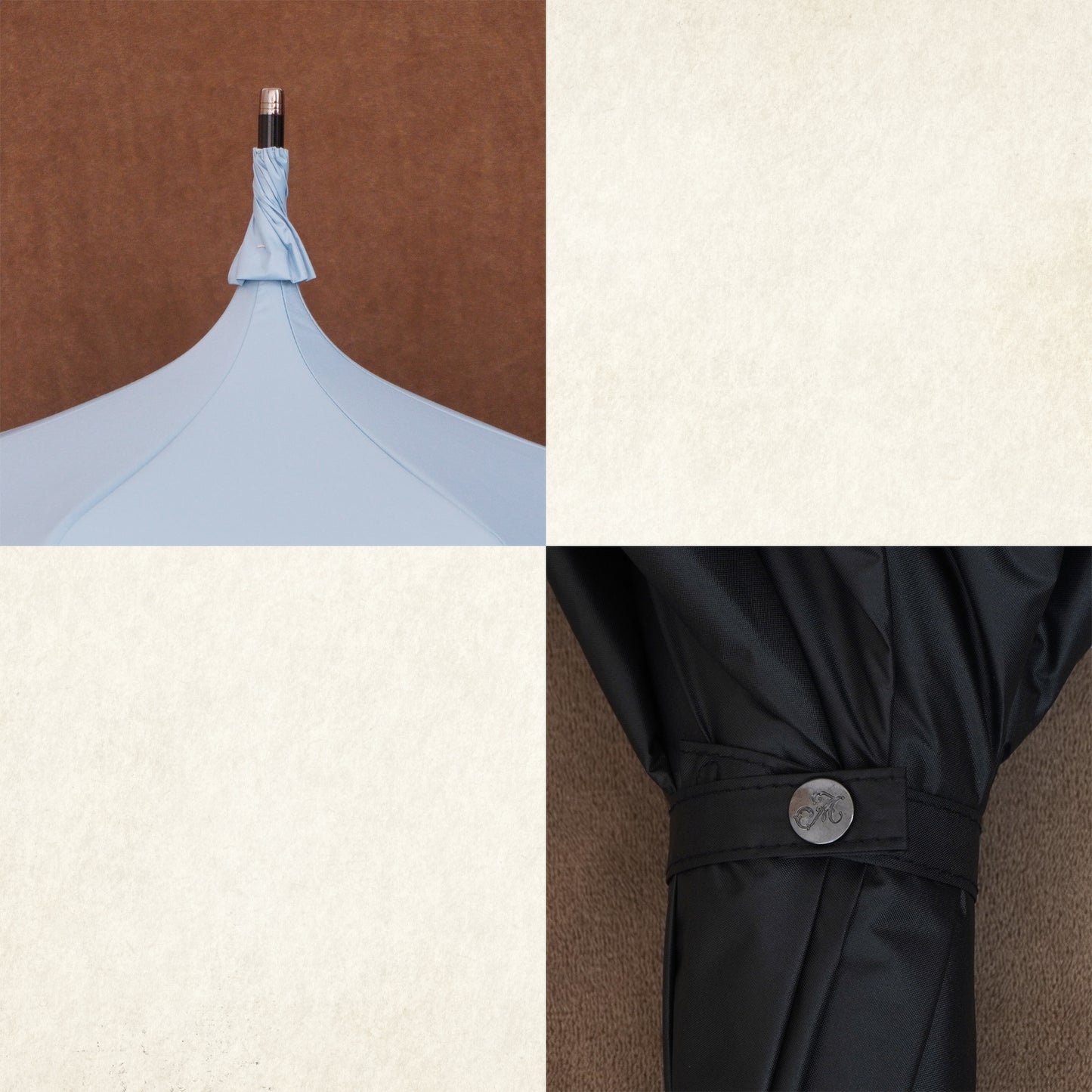 princess-fleurette (プリンセス フルーレット) - パゴダ 1級遮光 晴雨兼用 雨傘 UVカット 長傘 ショート丈 フリル リボン