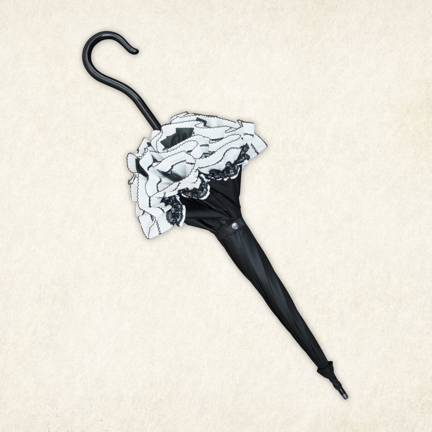 princess-fleurette (プリンセス フルーレット) - パゴダ 1級遮光 晴雨兼用 雨傘 UVカット 長傘 ショート丈 フリル リボン