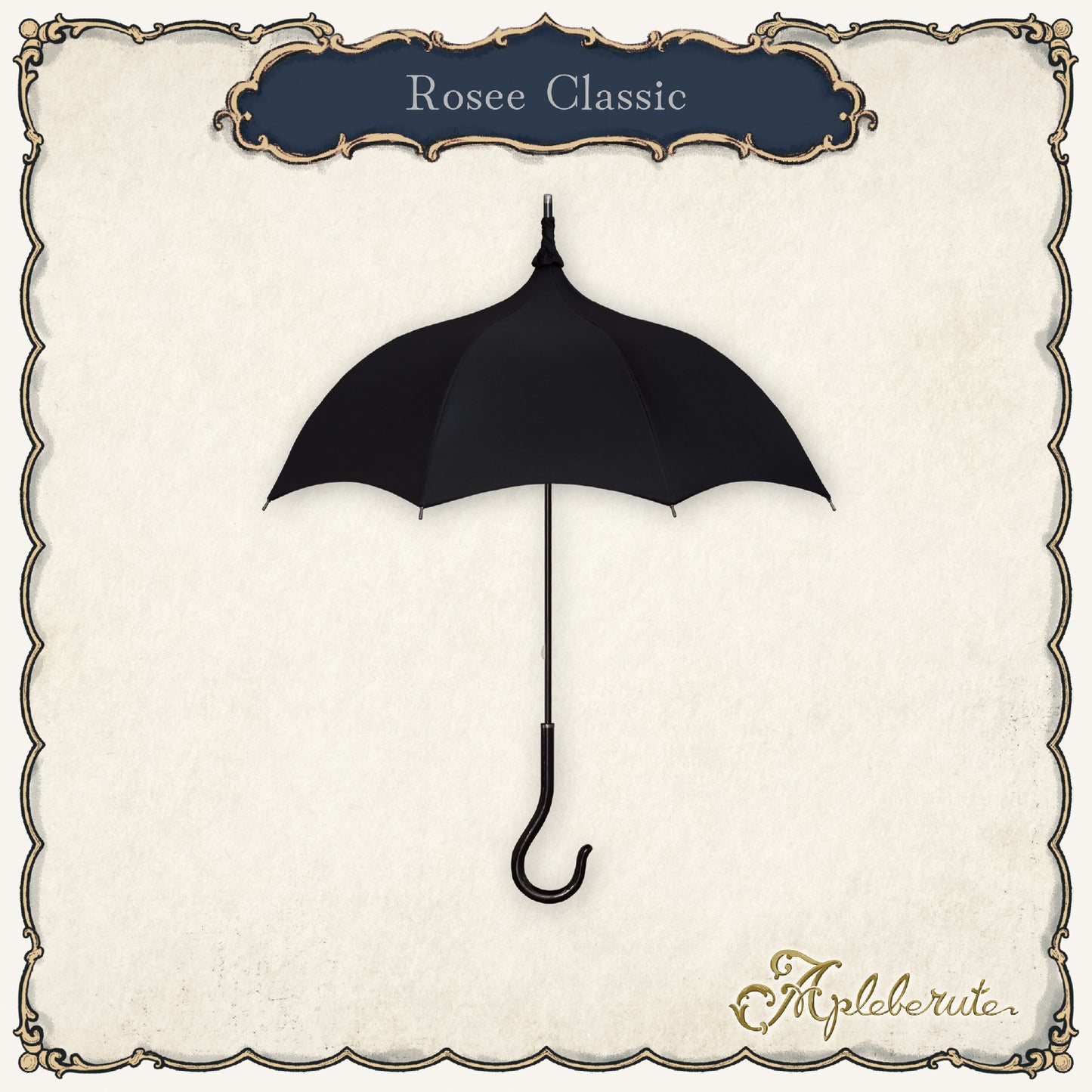 rosee-classic (ロゼ クラシック) - パゴダ 1級遮光 晴雨兼用 雨傘 UVカット 長傘 ショート丈