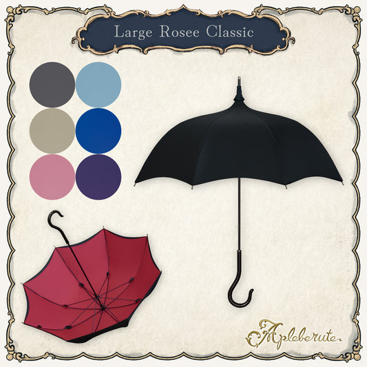 large-rosee-classic (ラルジュ ロゼ クラシック) - パゴダ 1級遮光 晴雨兼用 雨傘 UVカット 長傘