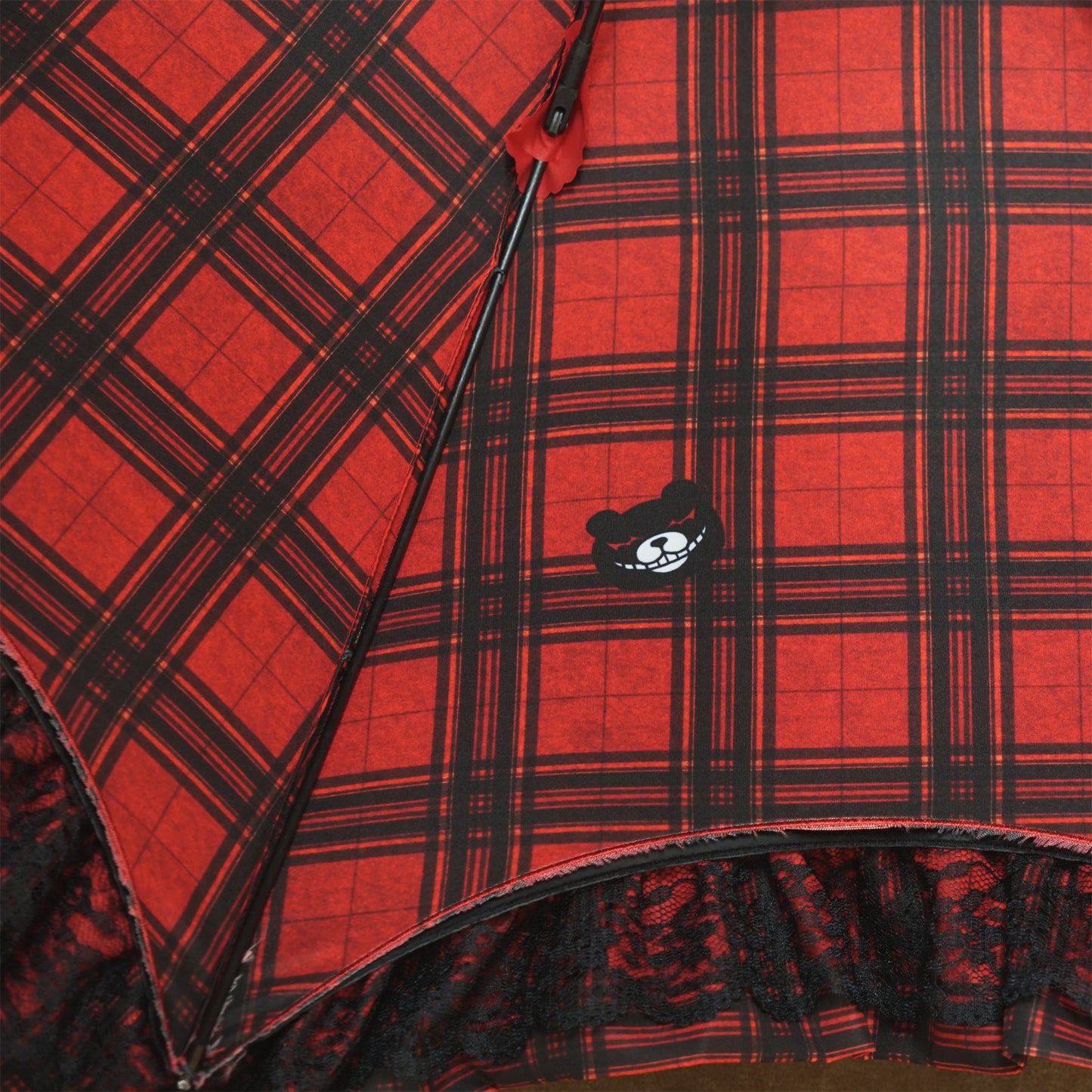 【予約商品】Apleberute×ダンガンロンパ コラボアンブレラ 江ノ島盾子ver. - パゴダ 1級遮光 晴雨兼用 雨傘 UVカット ショート丈 フリル レース