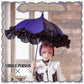 NIBBLE POISON×Apleberuteコラボアンブレラ クロワール・ノワール - パゴダ 1級遮光 晴雨兼用 雨傘 UVカット ショート丈 フリル