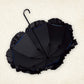 【予約商品】NIBBLE POISON×Apleberuteコラボアンブレラ クロワール・ノワール - パゴダ 1級遮光 晴雨兼用 雨傘 UVカット ショート丈 フリル