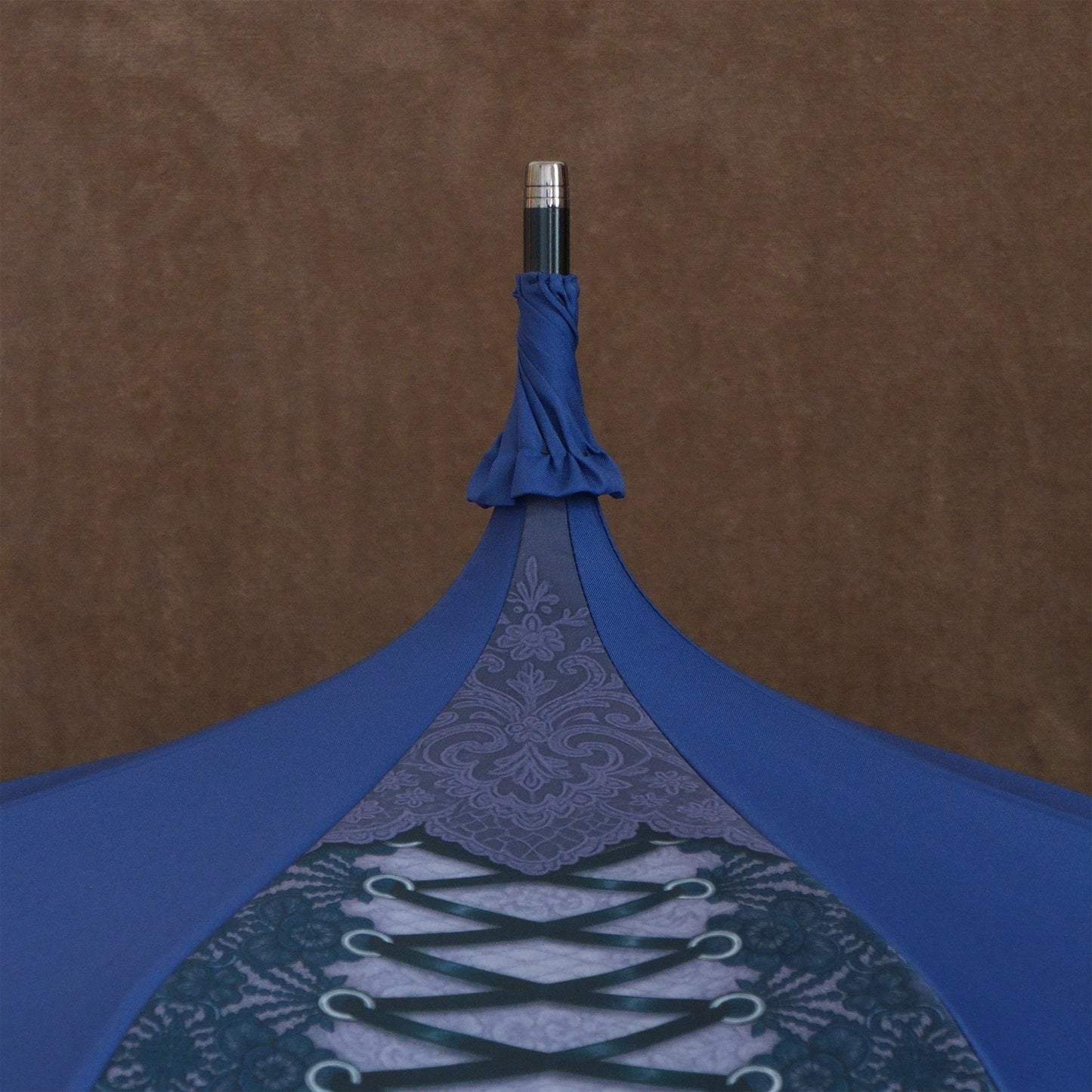 【予約商品】NIBBLE POISON×Apleberuteコラボアンブレラ クロワール・ノワール - パゴダ 1級遮光 晴雨兼用 雨傘 UVカット ショート丈 フリル