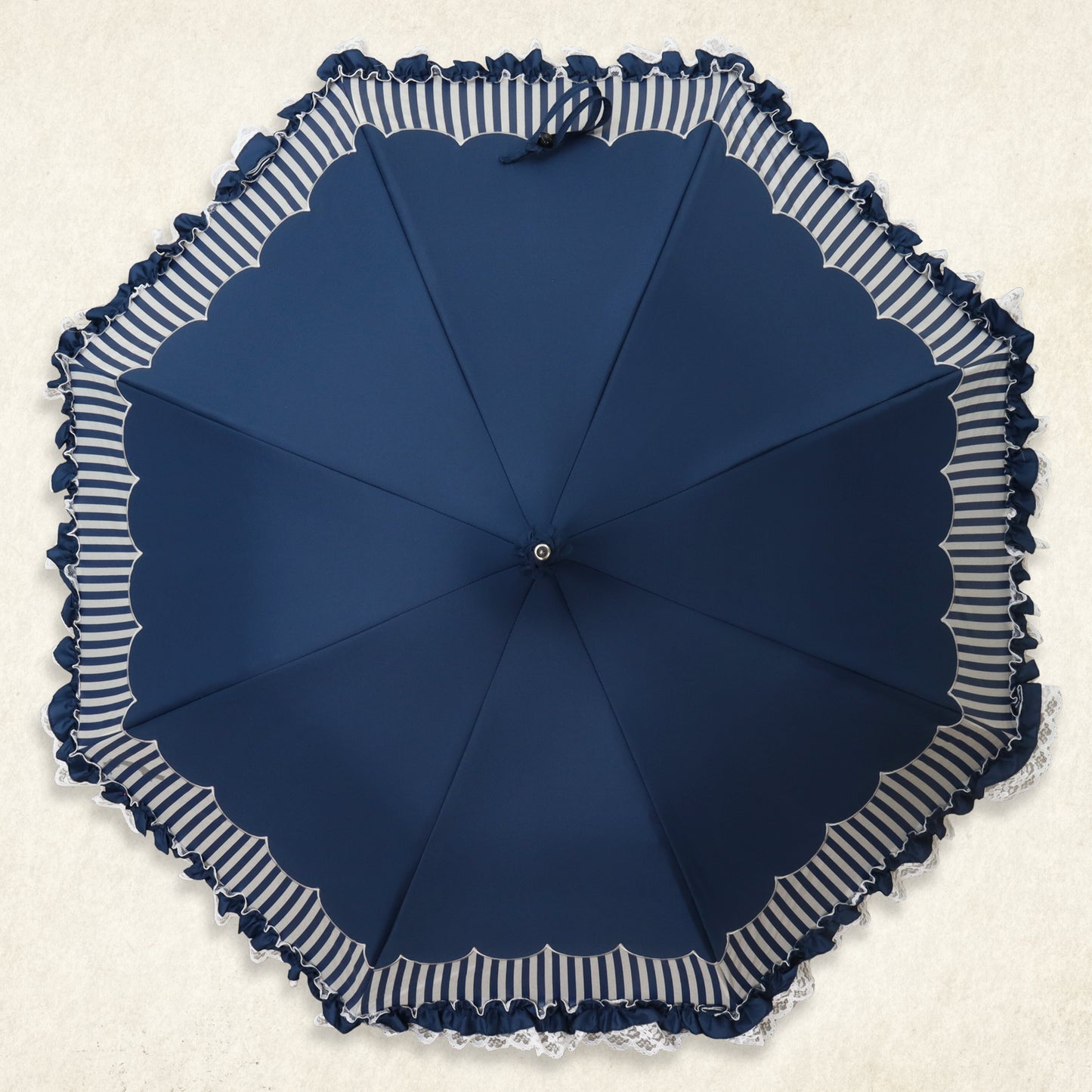 【New】couronne-fleur (クローネ フルール) - 1級遮光 晴雨兼用 雨傘 UVカット ショート丈 フリル